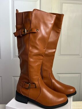 Classic Tall Boots in Cognac Brown